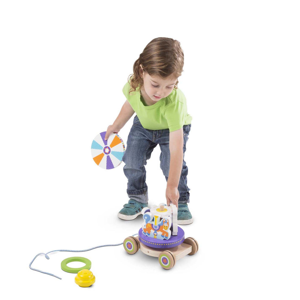 First Play Carousel Pull Toy - Happki