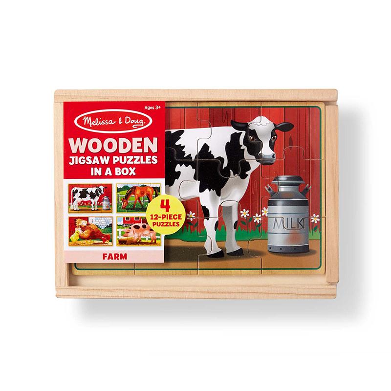 Farm Animals Jigsaw Puzzles in a Box - Happki