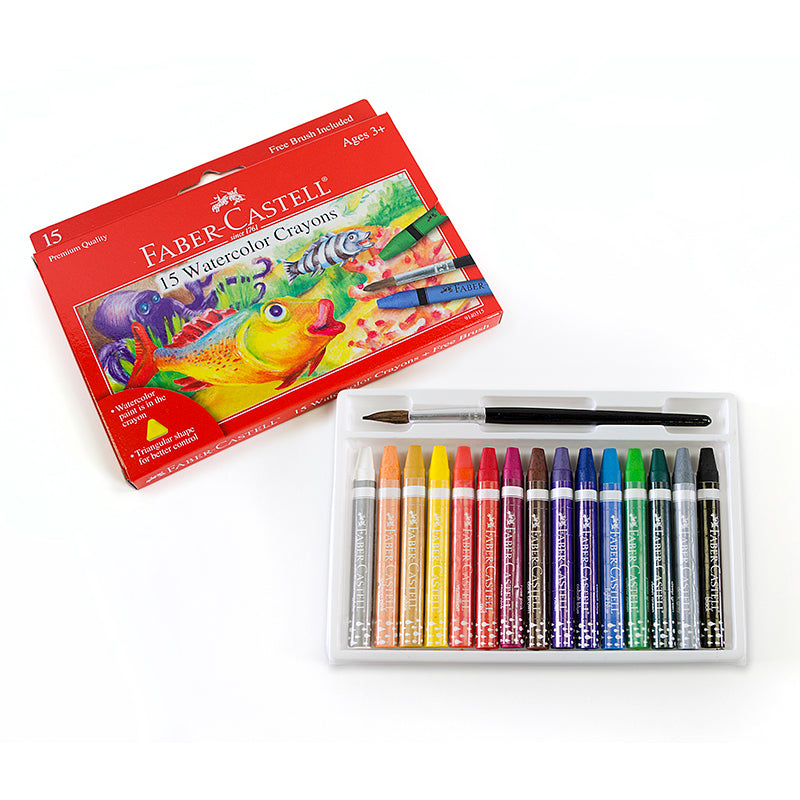 15 Watercolor Crayons - Happki