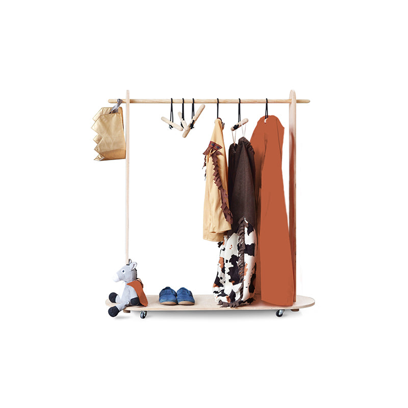 Babai_Wooden Clothes Rack with Hanger Set