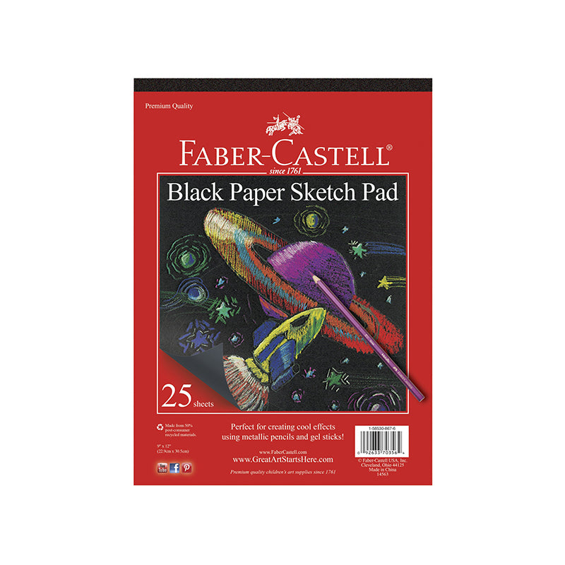 Black Paper Sketch Pad - Happki
