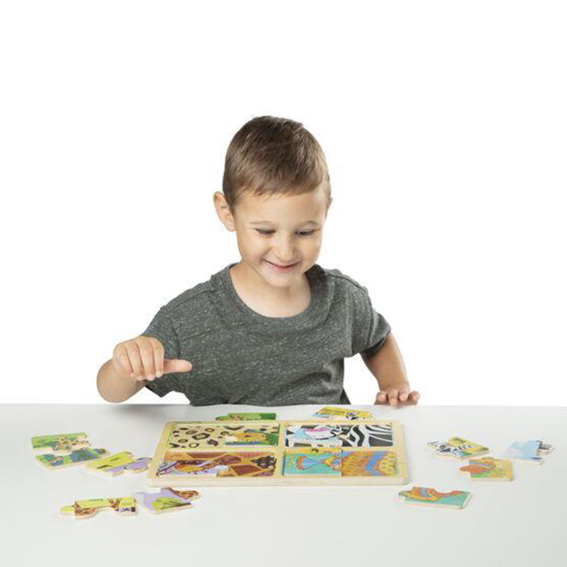 Melissa and Doug Natural Play Wooden Puzzle: Animal Patterns