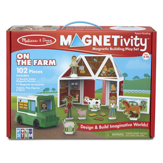 Magnetivity Magnetic Building Play Set - On the Farm - Happki