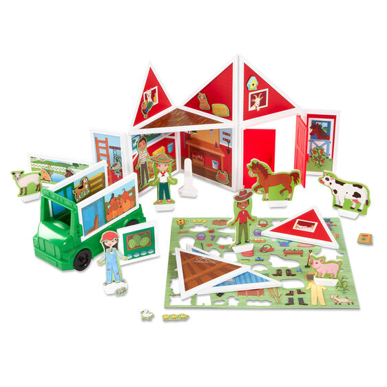 Magnetivity Magnetic Building Play Set - On the Farm - Happki