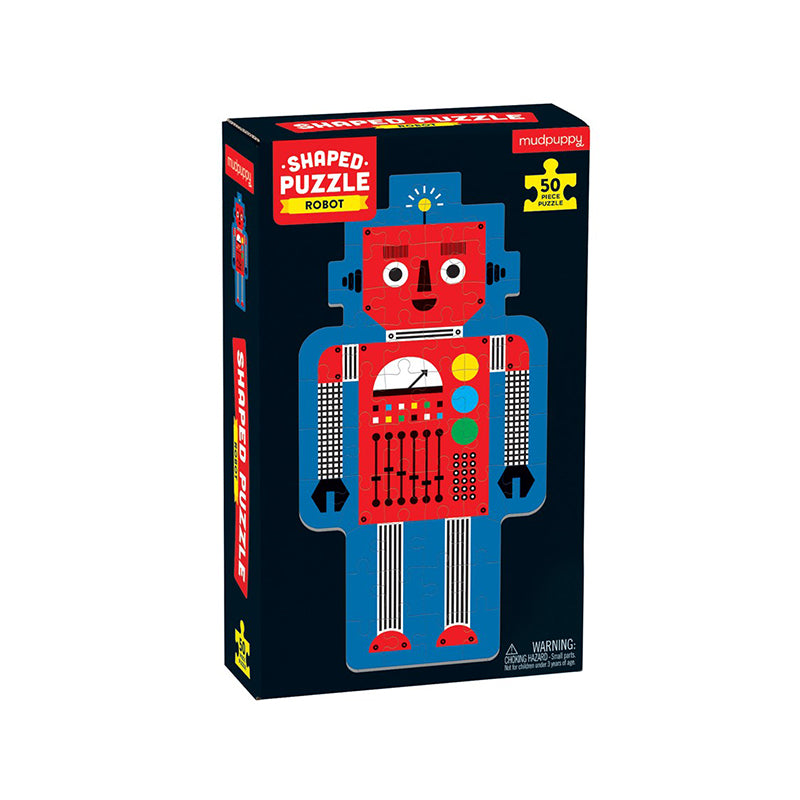 Robot 50 Piece Shaped Character Puzzle - Happki