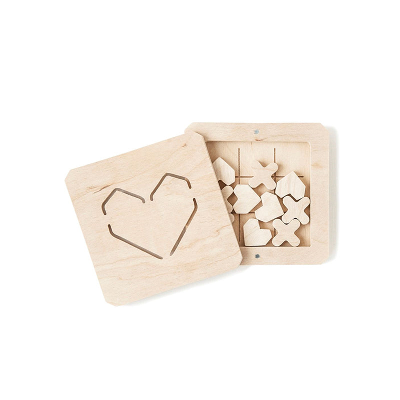 Babai_Wooden Tic-Tac-Toe "Love is..."