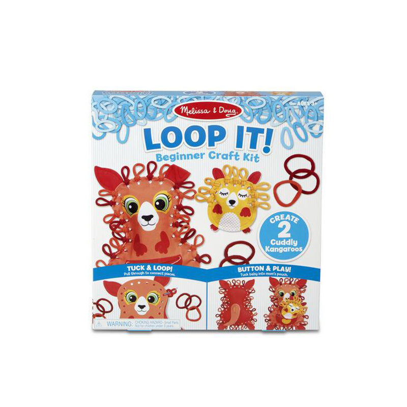 Melissa and Doug Loop It! Cuddly Kangaroos Beginner Craft Kit