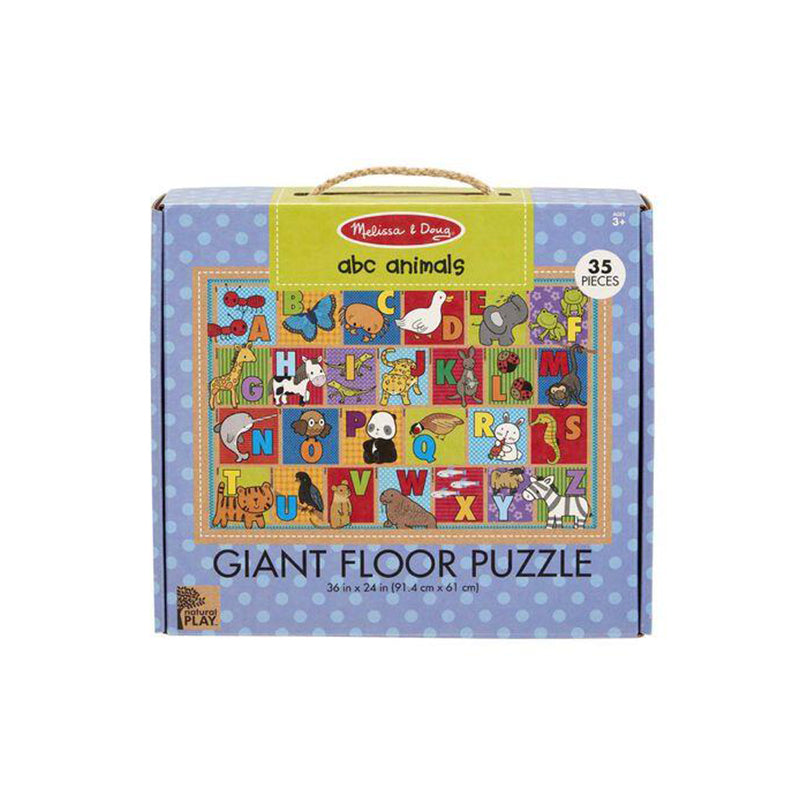 Melissa and Doug Natural Play Floor Puzzle: ABC Animals 