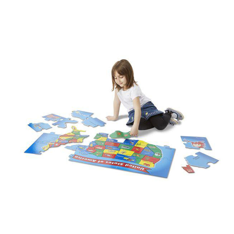 Melissa and Doug U.S.A. (United States) Map Floor Puzzle - 51 Pieces