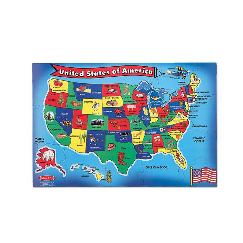 Melissa and Doug U.S.A. (United States) Map Floor Puzzle - 51 Pieces