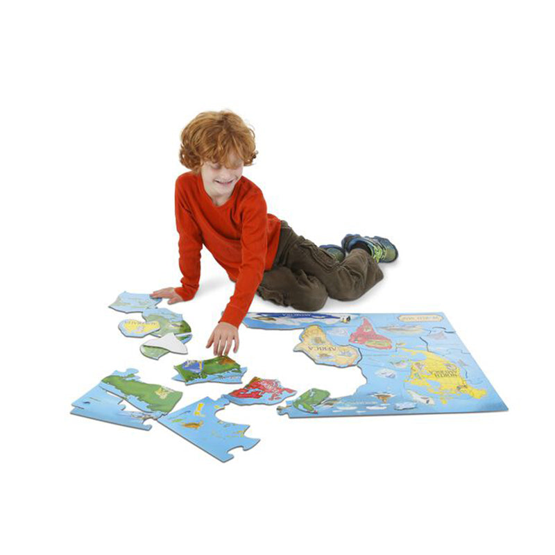 Melissa and Doug World Map Floor Puzzle - 33 Pieces